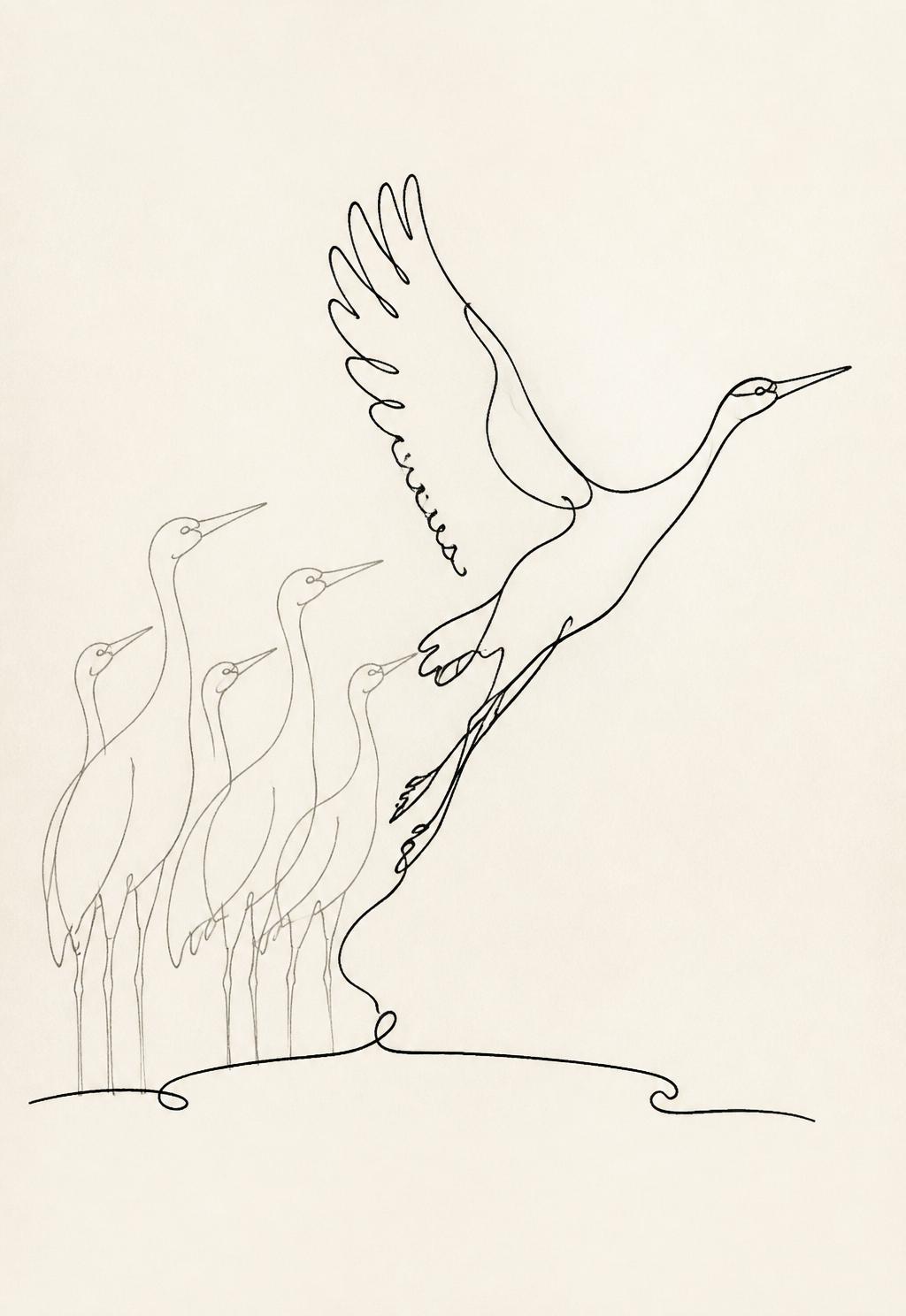 The First Bird to Leave the Page